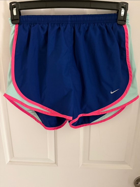 Nike Pants - Nike Blue Athletic Shorts with Pink & Mint Trim